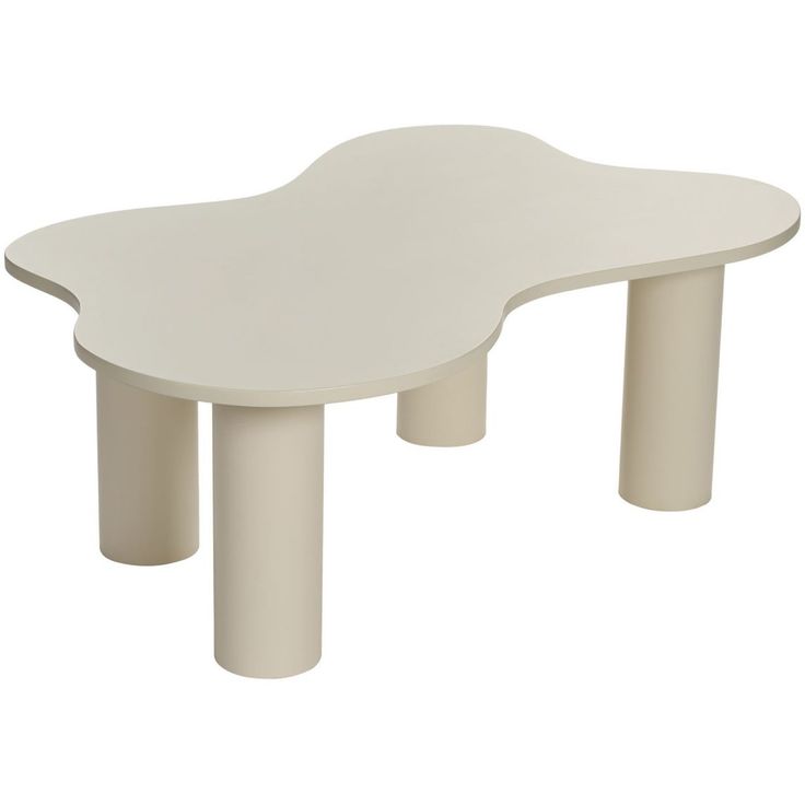 Sohvapöytäsetti Linento Furniture Bloom, kerma