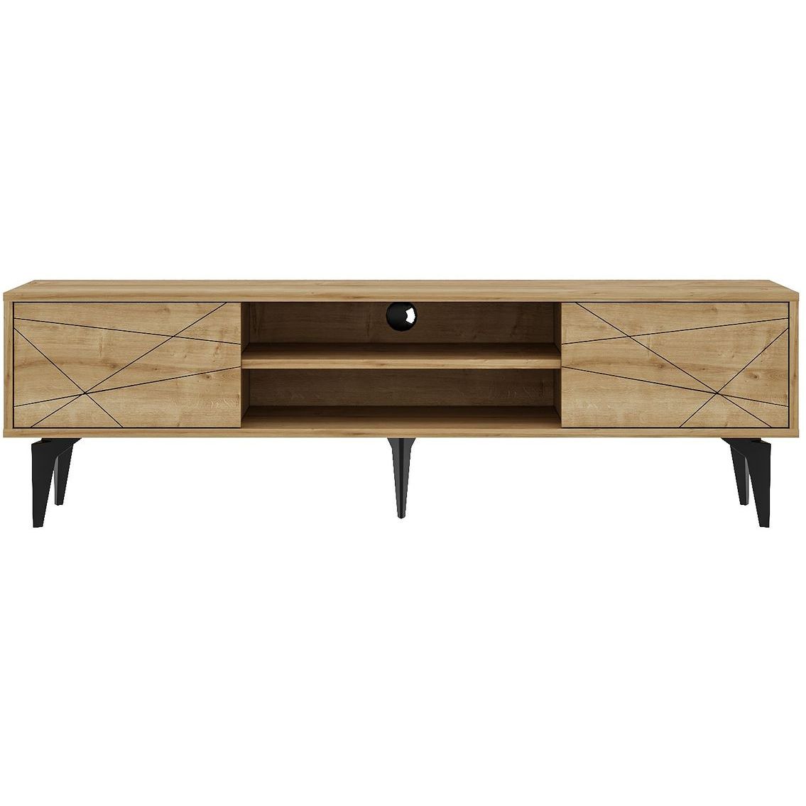 TV-taso Linento Furniture Brendon, 160cm, vaaleanruskea