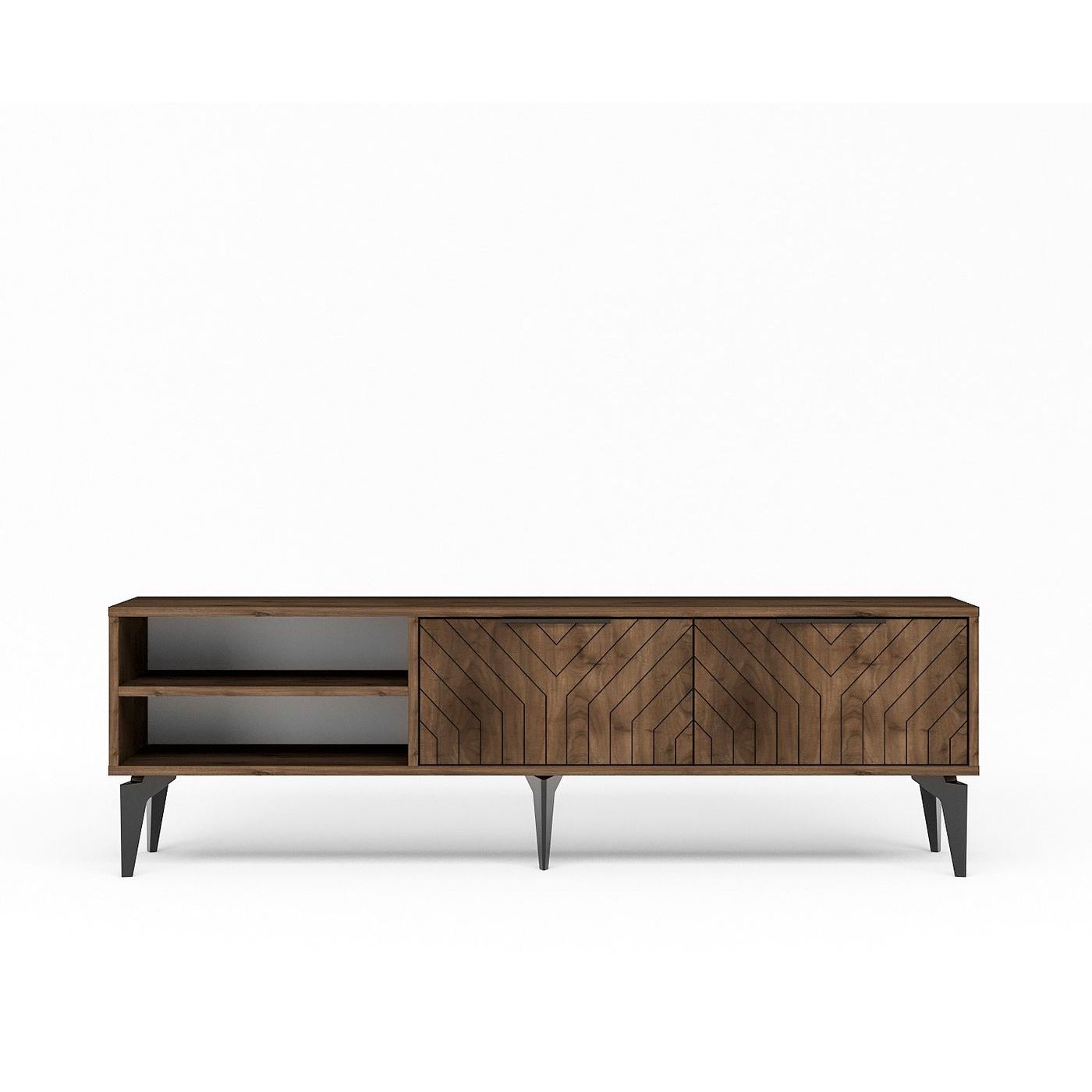 TV-taso Linento Furniture Regina, 160cm, pähkinänruskea