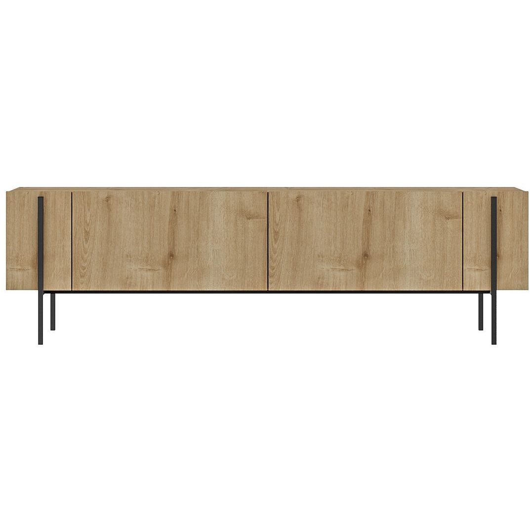 TV-taso Linento Furniture Herman, 160cm, vaaleanruskea
