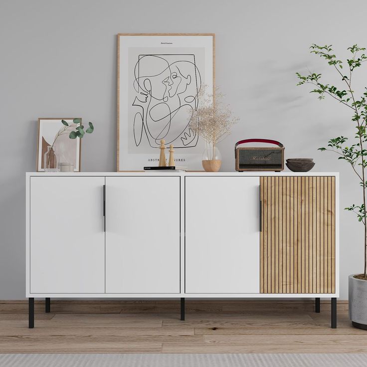 Senkki Linento Furniture Callia, 150x75cm, valkoinen/ruskea