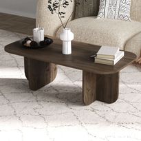 Sohvapöytä Linento Furniture Becaj, 120x60cm, tummanruskea, Verkkokaupan poistotuote