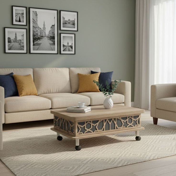 Sohvapöytä Linento Furniture Adt, säädettävä