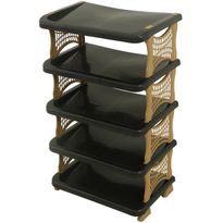 Kenkäkaappi Linento Furniture Star Luxe, 48x82cm, musta