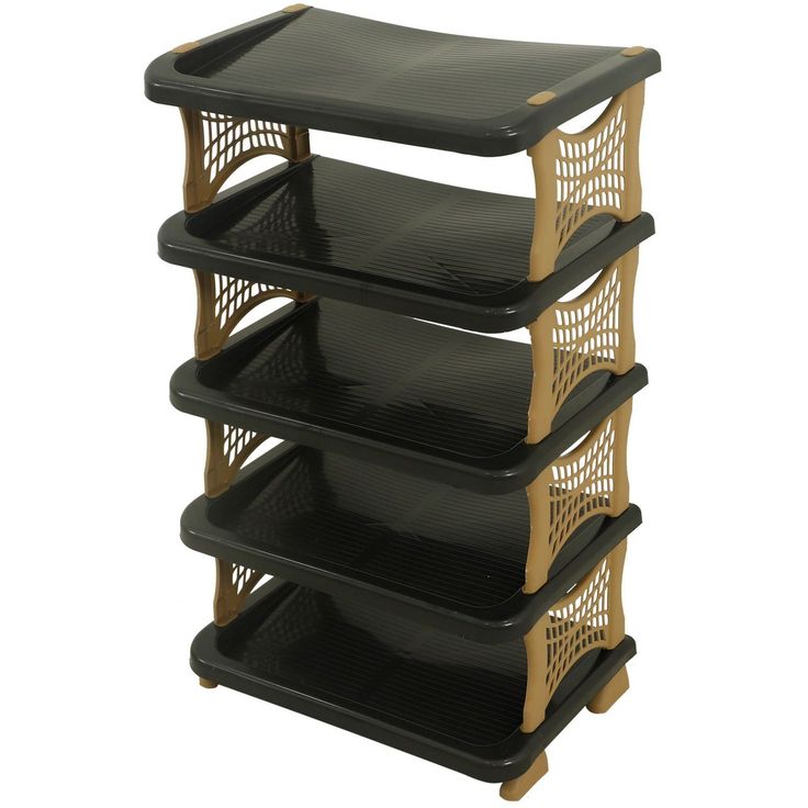 Kenkäkaappi Linento Furniture Star Luxe, 48x82cm, musta