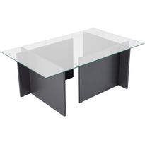 Sohvapöytä Linento Furniture Vetrino 105x40cm lasikansi