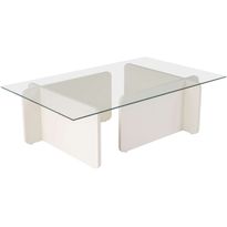 Sohvapöytä Linento Furniture Flavio 105x30cm lasikansi