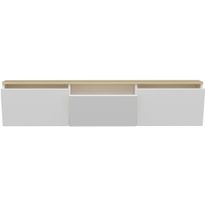 TV-taso Linento Furniture Neon valkoinen/tammi