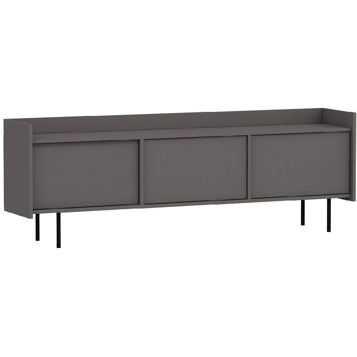 TV-taso Linento Furniture Atlas harmaa/musta