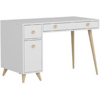 Työpöytä Linento Furniture Inarch valkoinen/tammi