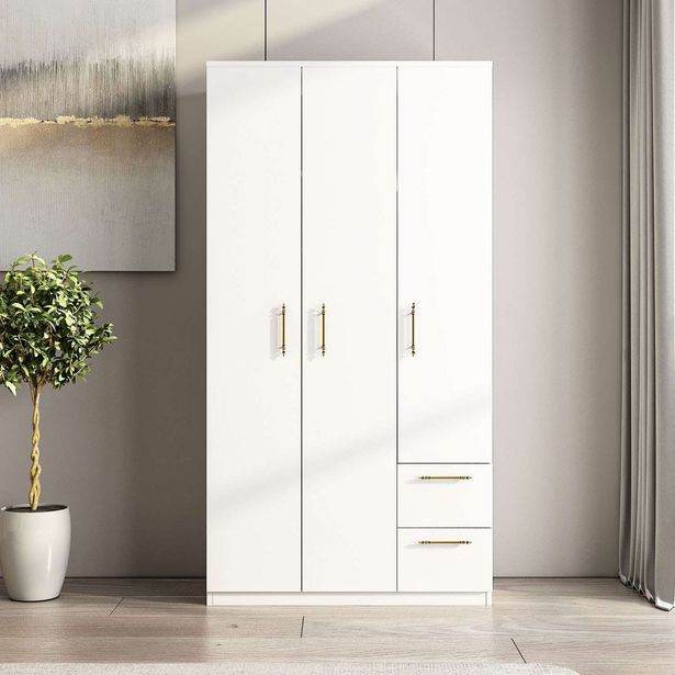 Vaatekaappi Linento Furniture Merlin, 90x171.8cm