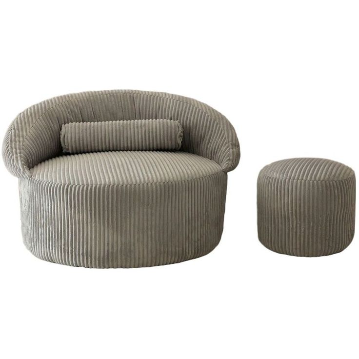 Nojatuoli rahilla Linento Furniture Pufi, antrasiitti