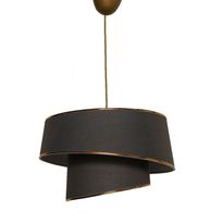 Riippuvalaisin Linento Lighting Barette, Ø32cm, antrasiitti/kulta, Verkkokaupan poistotuote