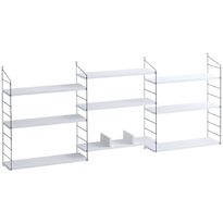 String-kirjahylly Linento Furniture Lungo, eri värejä