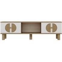TV-taso Linento Furniture Inci Bohem, 150cm, valkoinen/ruskea