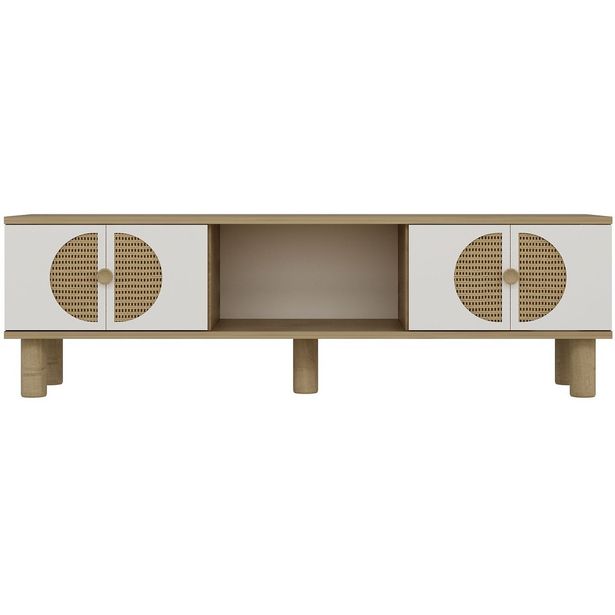 TV-taso Linento Furniture Inci Bohem, 150cm, valkoinen/ruskea