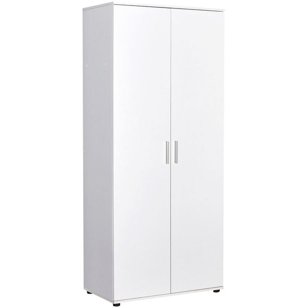 Vaatekaappi Linento Furniture GRD-320-BB-1, 80x187cm, valkoinen
