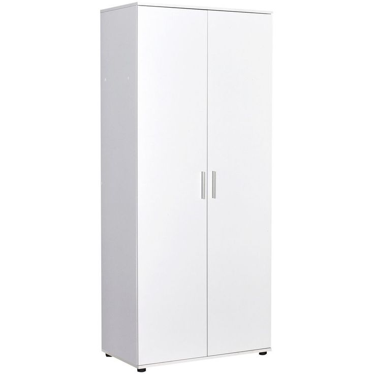 Vaatekaappi Linento Furniture GRD-320-BB-1, 80x187cm, valkoinen