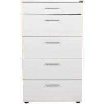 Lipasto Linento Furniture SFN-550-BB-1, leveys 60cm, korkeus 108cm, valkoinen