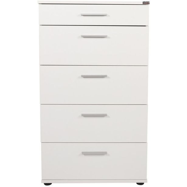 Lipasto Linento Furniture SFN-550-BB-1, leveys 60cm, korkeus 108cm, valkoinen