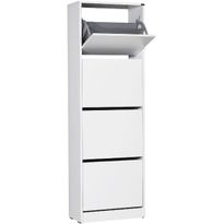 Kenkäkaappi Linento Furniture SHC-340-BB-1 valkoinen