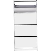 Kenkäkaappi Linento Furniture SHC-540-BB-1 valkoinen