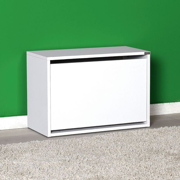 Kenkäkaappi Linento Furniture SHC-110-BB-1, valkoinen