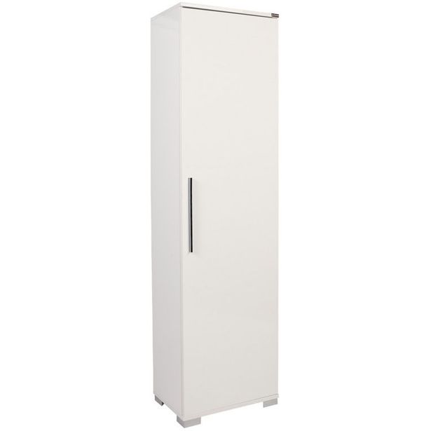 Kapea kaappi Linento Furniture ADR-405-PP-1, 45x169cm, valkoinen