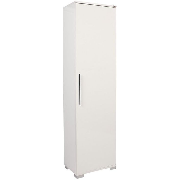 Kapea kaappi Linento Furniture ADR-405-PP-1, 45x169cm, valkoinen