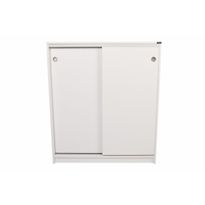 Kenkäkaappi liukuovilla Linento Furniture ADR-322-BB-1, 91x105cm, valkoinen