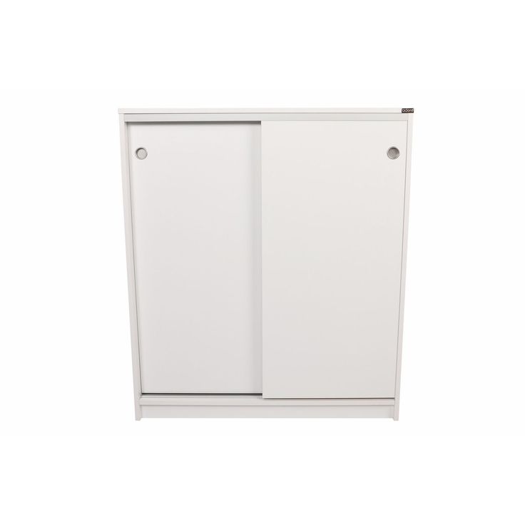 Kenkäkaappi liukuovilla Linento Furniture ADR-322-BB-1, 91x105cm, valkoinen