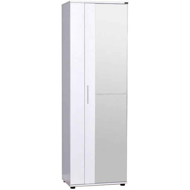 Kenkäkaappi Linento Furniture SHC-629-BB-2, 60x187cm, valkoinen