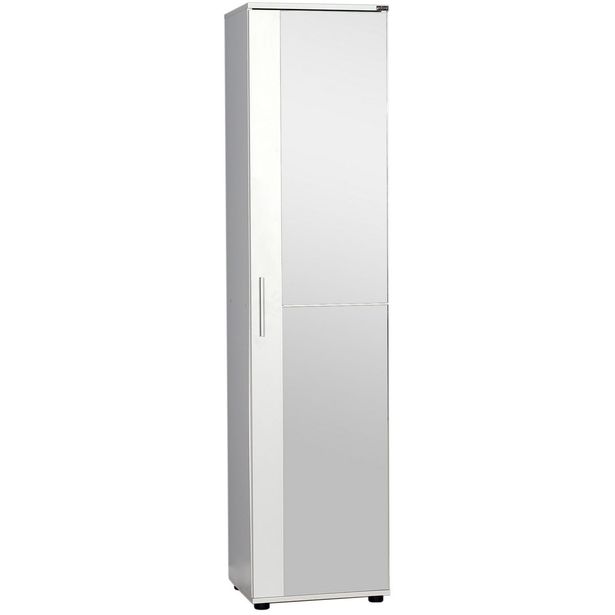 Kenkäkaappi Linento Furniture SHC-510-BB-1, 45x187cm, valkoinen