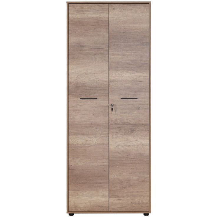 Lukollinen kaappi Linento Furniture NKT-555-TT-1, leveys 72cm, korkeus 187cm, ruskea