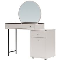 Meikkipöytä Linento Furniture Tmu-712-Vv-1 vaalea harmaanbeige