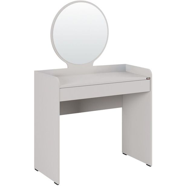 Meikkipöytä Linento Furniture Tmu-701-Vv-1 peili vaalea harmaanbeige