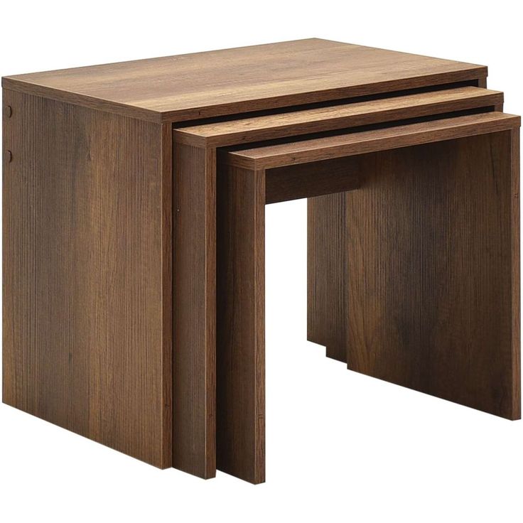 Sarjapöytä Linento Furniture SHP-103-OO-1, 3kpl, pähkinänruskea