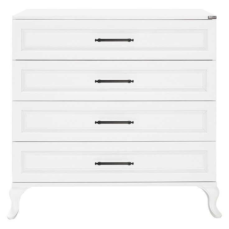 Lipasto Linento Furniture SFN-1004-DD-1, leveys 90cm, korkeus 89cm, valkoinen