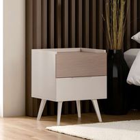 Yöpöytä Linento Furniture MKM-1820-VZ-1, 50x44cm, ruskea