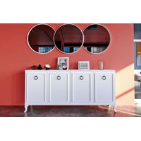 Senkki Linento Furniture KNS-1041-DD-2, valkoinen