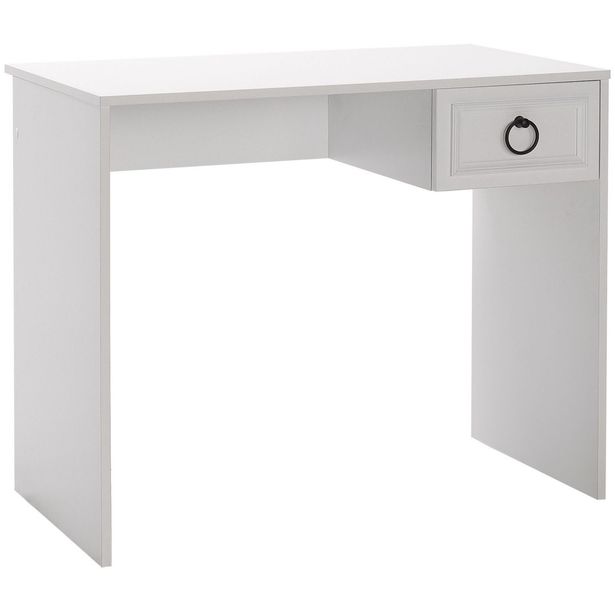 Työpöytä Linento Furniture CMS-1301-BB-1, 90x51cm, valkoinen