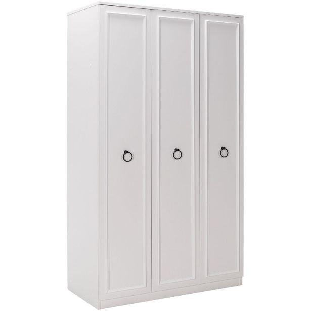 Vaatekaappi Linento Furniture GRD-1330-BB-2 103cm, valkoinen