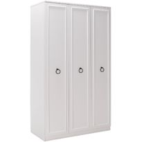 Vaatekaappi Linento Furniture GRD-1330-BB-2, 103cm, valkoinen, Verkkokaupan poistotuote