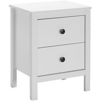 Yöpöytä Linento Furniture KMD-992-BB-1, valkoinen