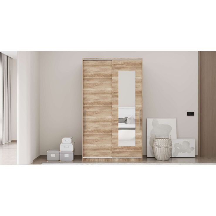 Vaatekaappi Linento Furniture SWD-713-TT-2, 120x207cm, ruskea