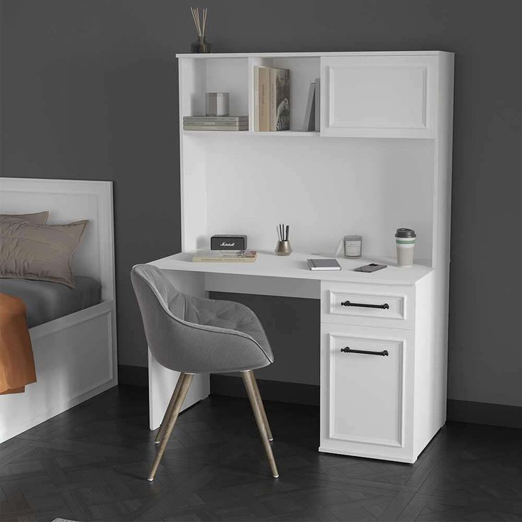 Työpöytä Linento Furniture CMU-1013-DD-2, 120x60cm, valkoinen