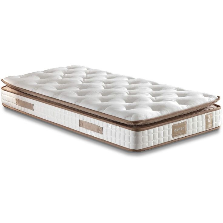 Joustinpatja Linento Furniture Queen 90x190 cm valkoinen/ruskea