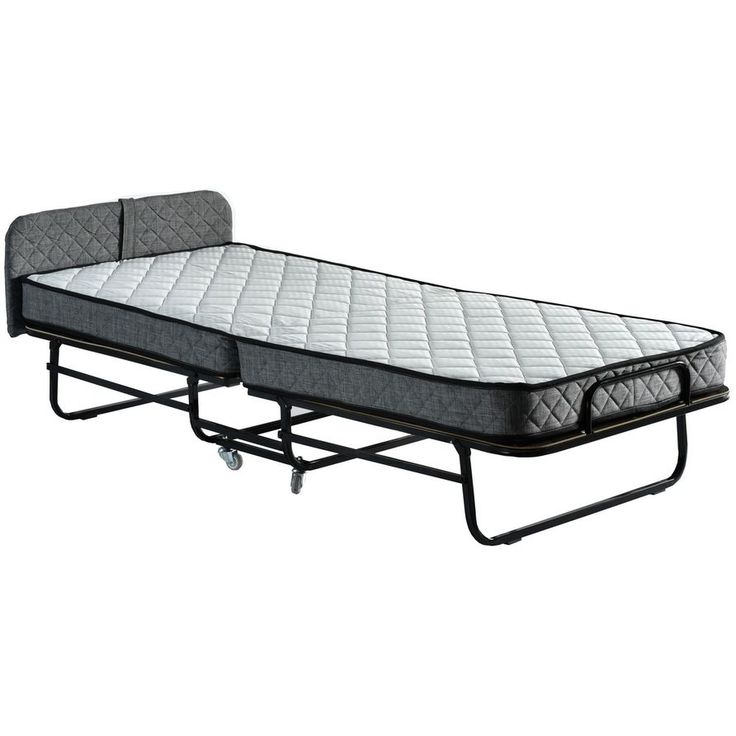Taitettava sänky Linento Furniture Otel Katlanir, 90x200cm, harmaa/valkoinen