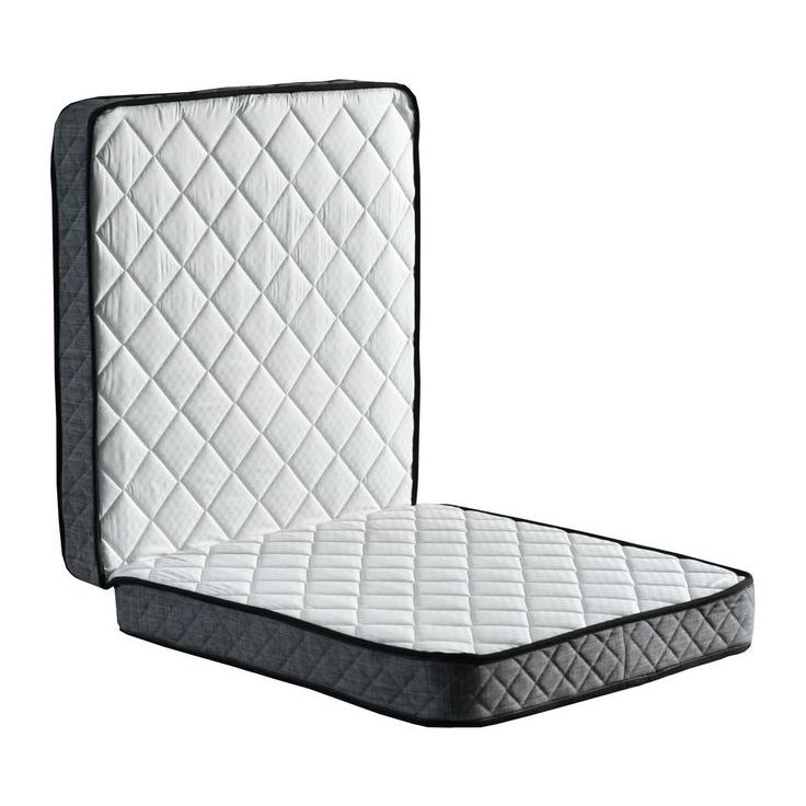 Taittopatja Linento Furniture Otel Katlanir, 90x200cm, musta/valkoinen