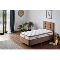 Sänkypaketti Linento Furniture Latte, 120x200cm, vaaleanruskea